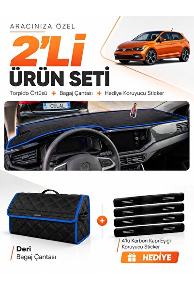 e-biz Volkswagen Polo (2022-2025) Compatible Dashboard Cover + Leather Trunk ...
