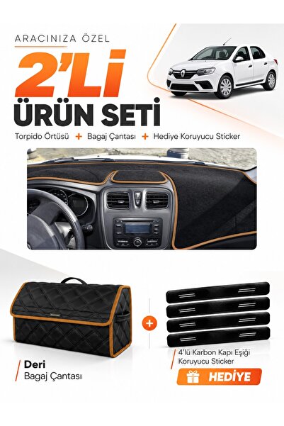 e-biz غطاء صندوق السيارة المتوافق مع رينو سيمبول UZUN TİP.2 (2013-2021) + مجم...