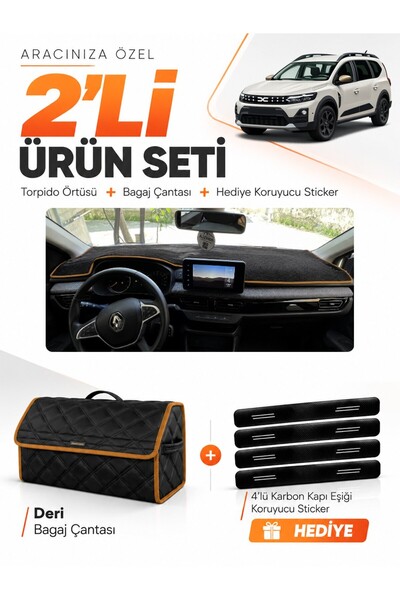 e-biz غطاء صندوق السيارة المتوافق مع DACIA JOGGER EKRANLI (2022-2026) + حقيبة...