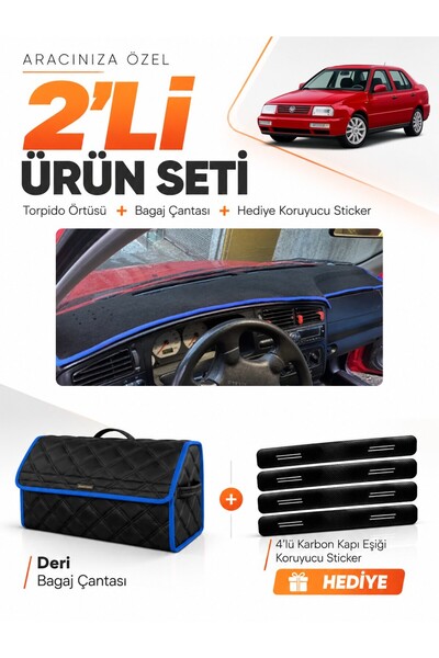 e-biz Volkswagen Vento (1992-1998) Compatible Dashboard Cover + Leather Trunk...