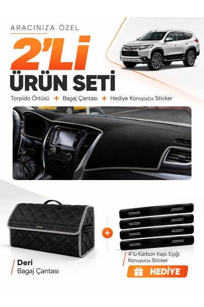 e-biz Mitsubishi Pajero Sport (2015-Onwards) Compatible Glove Box Cover + Lea...