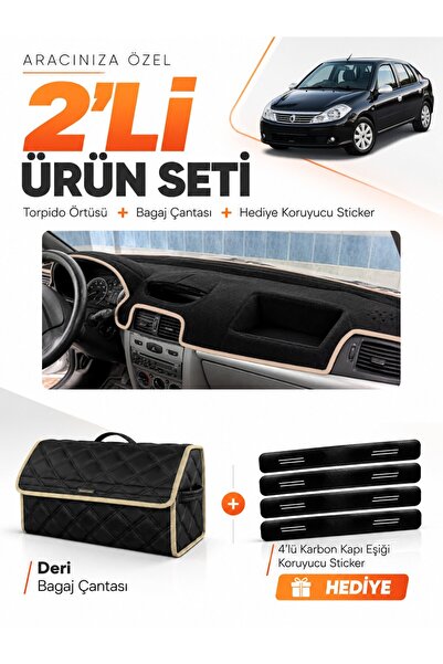 e-biz Renault Symbol Without Airbag (2008-2011) Compatible Torpedo Cover + Le...