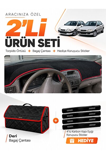 e-biz Toyota Corolla Terra E110 (1997-2002) Compatible Dashboard Cover + Leat...