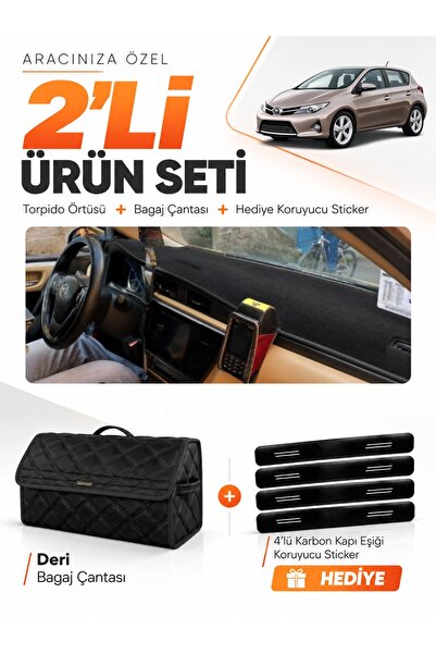 e-biz Toyota Auris E180 (2012-2018) Compatible Dashboard Cover + Leather Trun...