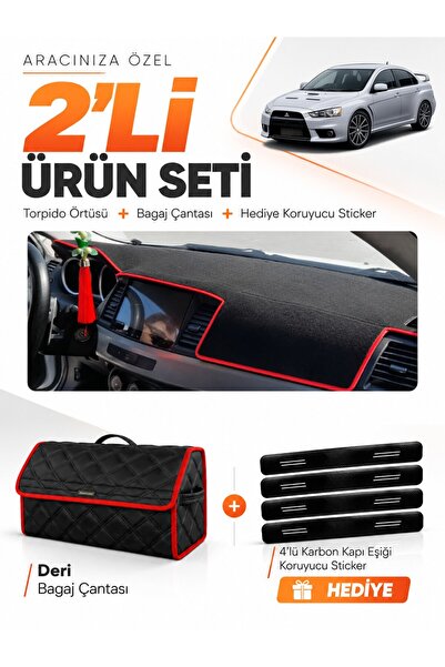 e-biz Mitsubishi Lancer (2007-2015) Compatible Torpedo Cover + Leather Trunk ...