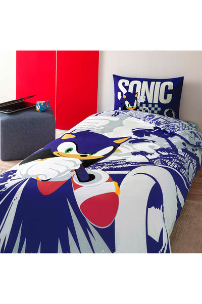 Zorluteks Children's Sonic Single Duvet Cover Set