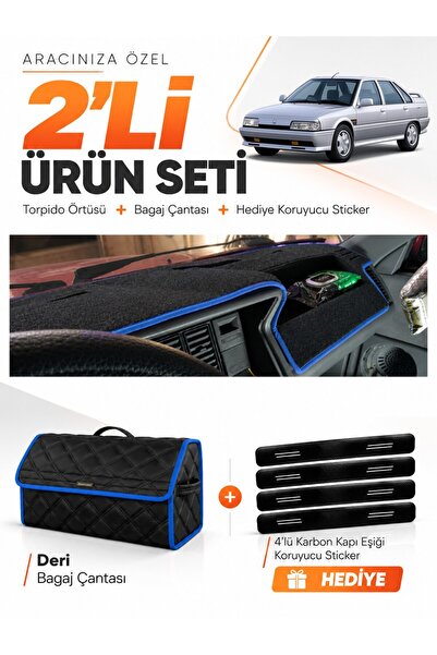 e-biz Renault 21 Concorde (1990-1996) Compatible Torpedo Cover + Leather Lugg...