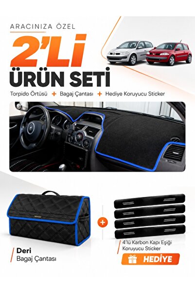 e-biz Renault Megane 2 Small Screen (2002-2009) Compatible Glove Box Cover + ...