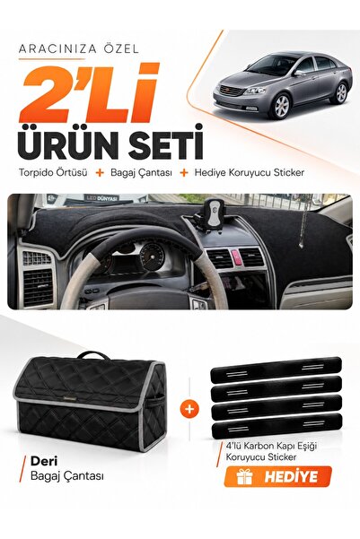e-biz Geely Emgrand Ec7 (2009-2014) Compatible Dashboard Cover + Leather Trun...