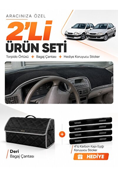 e-biz Toyota Corolla Terra E110 (1997-2002) Compatible Dashboard Cover + Leat...