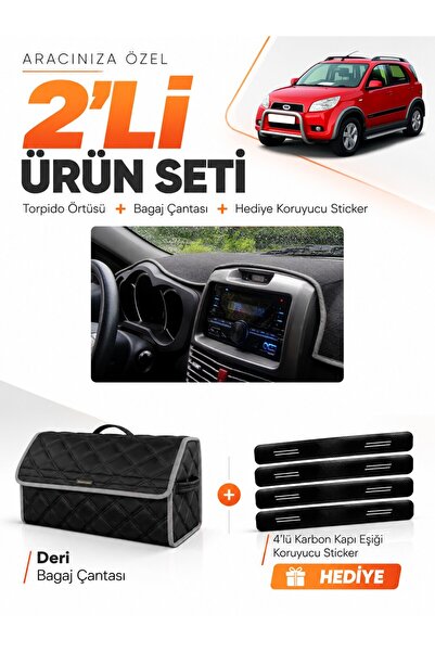 e-biz Daihatsu Terios (2006-2011) Compatible Glove Box Cover + Leather Trunk ...