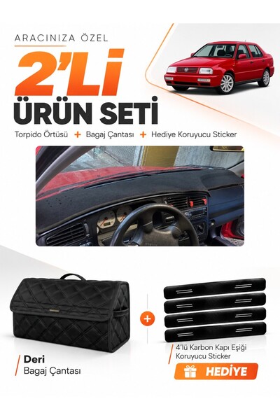 e-biz Volkswagen Vento (1992-1998) Compatible Dashboard Cover + Leather Trunk...