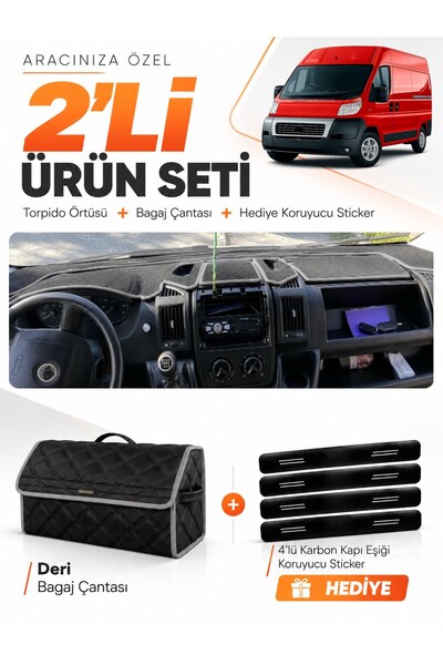 e-biz Fiat Ducato (2006-2014) X250 Compatible Dashboard Cover + Leather Trunk...