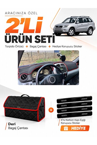e-biz Toyota Rav4 (2000-2005) Compatible Dashboard Cover + Leather Trunk Bag ...