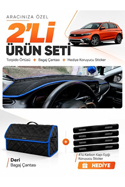 e-biz Fi̇at Egea Cross (2021-2026) Tablet-Free Compatible Glove Box Cover + L...