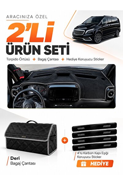 e-biz Mercedes Vi̇to W114 Tourer (2025-Onwards) Compatible Torpedo Cover + Le...