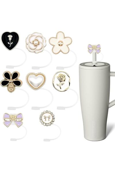 GENERAL Cute Straw Cover Cap for Stanley Cup 30-40 oz,Toppers for Stanley Tum...