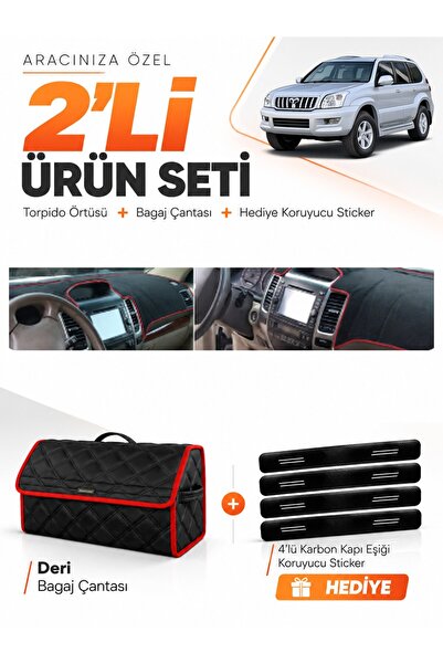 e-biz Toyota Land Cruiser Prado (2002-2009) Compatible Dashboard Cover + Leat...