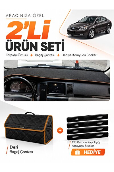 e-biz Geely Fc (2008-2012) Compatible Dashboard Cover + Leather Trunk Bag + S...