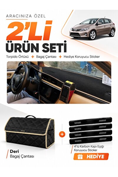 e-biz Toyota Auris E180 (2012-2018) Compatible Dashboard Cover + Leather Trun...