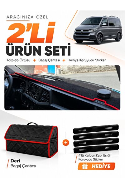 e-biz Volkswagen Transporter T7 (2021-2024) Compatible Dashboard Cover + Leat...