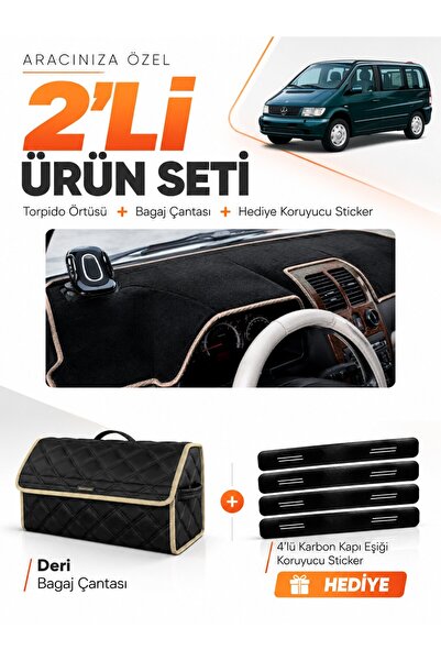 e-biz Mercedes Vito W638 (1996-2003) Compatible Dashboard Cover + Leather Lug...