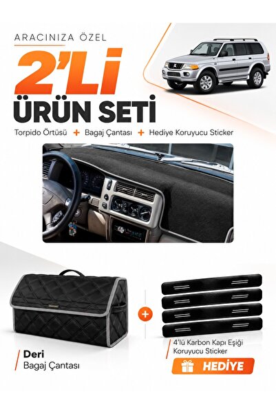 e-biz Mitsubishi Montero Sport (1996-2009) Compatible Dashboard Cover + Leath...