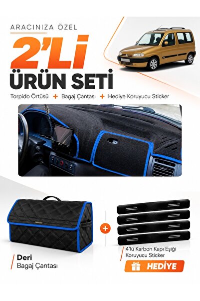 e-biz Citroen Berlinco M49 (1996-2001) Compatible Torpedo Cover + Leather Lug...