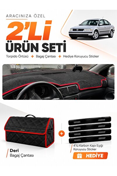 e-biz Volkswagen Passat B5 (1996-2000) Compatible Dashboard Cover + Leather T...