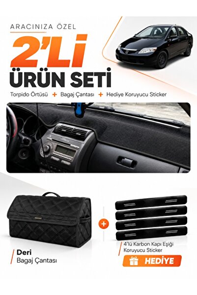 e-biz Honda City (2002-2007) Compatible Dashboard Cover + Leather Trunk Bag +...