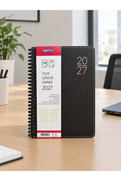 Gıpta 2027 17X24 Dnevni planer sa kožnim omotom 409-SNK