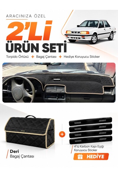 e-biz Kia Kapital (1994-1996) Compatible Torpedo Cover + Leather Luggage Bag ...