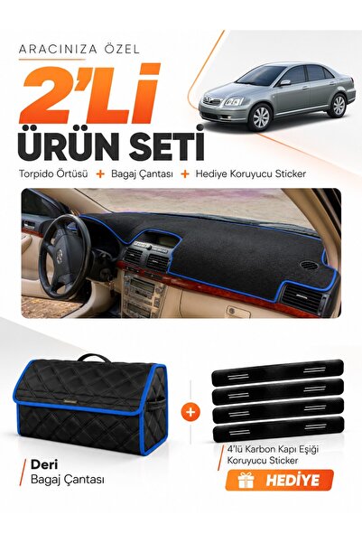e-biz Toyota Avensis Screened T250 (2003-2008) Compatible Torpedo Cover + Lea...