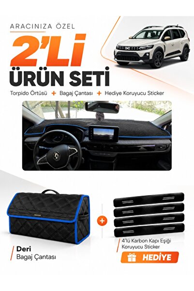 e-biz Daci̇a Jogger Screened (2022-2026) Compatible Glove Box Cover + Leather...