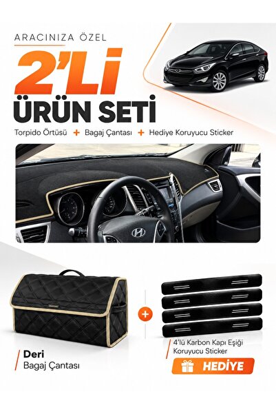 e-biz Hyundai̇ İ40 (2011-2017) Compatible Torpedo Cover + Leather Luggage Bag...