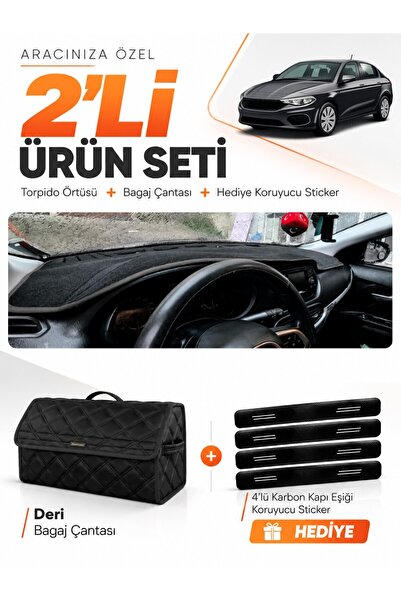 e-biz Fi̇at Egea Sedan (2007-2021) Tablet-Free Compatible Dashboard Cover + L...