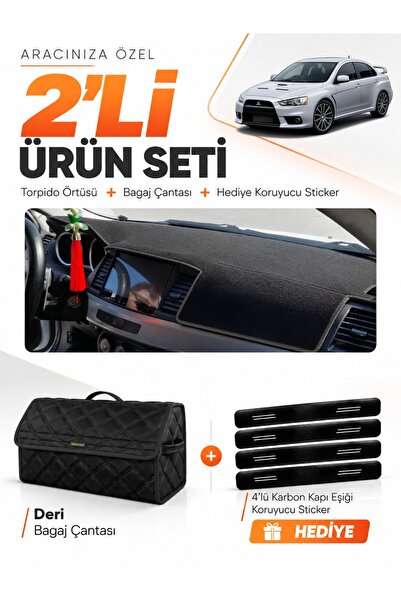 e-biz Mitsubishi Lancer (2007-2015) Compatible Torpedo Cover + Leather Trunk ...