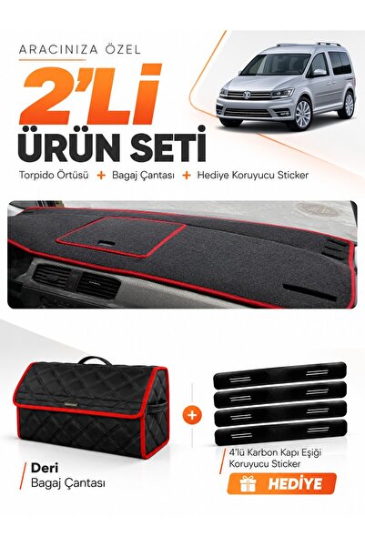 e-biz Volkswagen Caddy (2015-2021) Compatible Dashboard Cover + Leather Trunk...