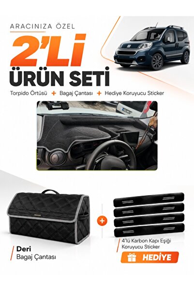 e-biz Fi̇at Fi̇ori̇no Fully Closed (2007-2026) Compatible Glove Box Cover + L...