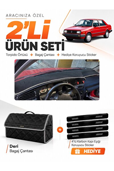 e-biz Volkswagen Jetta (1991-1997) Compatible Dashboard Cover + Leather Trunk...