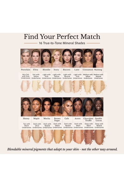 Bellapierre Cosmetics Fond de ten mineral SPF 15 - Porcelain (subton roz)