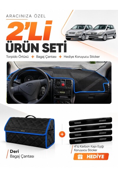 e-biz Hyundai Getz (2002-2011) Compatible Torpedo Cover + Leather Luggage Bag...