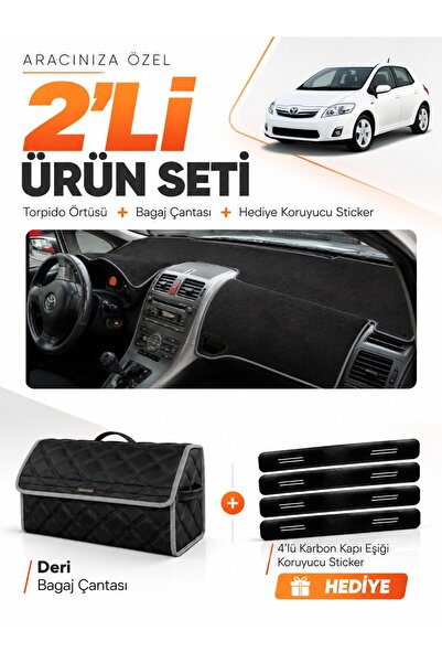 e-biz Toyota Auris E150 (2006-2012) Compatible Dashboard Cover + Leather Trun...