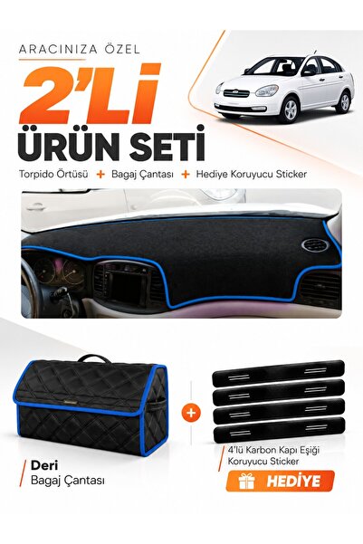e-biz Hyundai Accent Era (2006-2011) Compatible Glove Box Cover + Leather Tru...