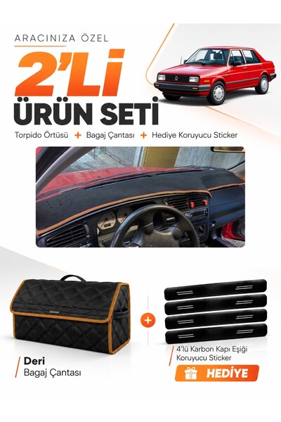 e-biz Volkswagen Jetta (1991-1997) Compatible Dashboard Cover + Leather Trunk...