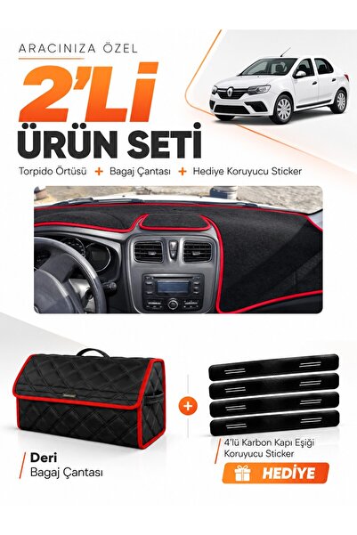 e-biz Renault Symbol Long Type.2 (2013-2021) Compatible Glove Box Cover + Lea...