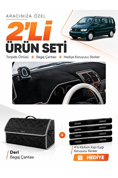 e-biz Mercedes Vito W638 (1996-2003) Compatible Dashboard Cover + Leather Lug...