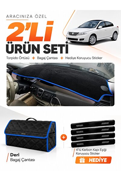 e-biz Renault Latitude (2010-2015) Compatible Dashboard Cover + Leather Lugga...