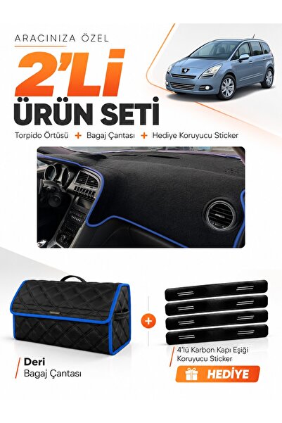 e-biz Peugeot 5008 Without Screen (2010-2014) Compatible Glove Box Cover + Le...