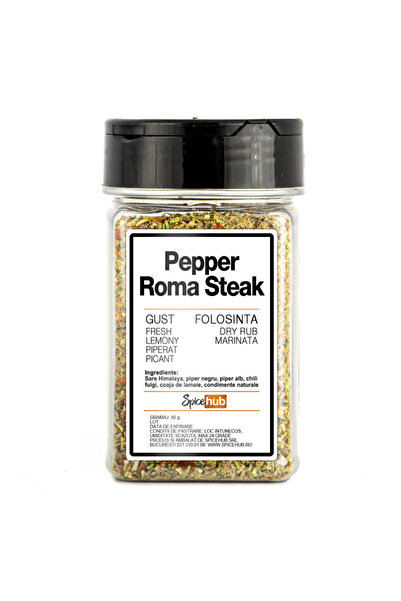 Spicehub Πιπέρι Ρόμα Στέικ 90γρ SpiceHub, φυσικό μείγμα μπαχαρικών για μοσχαρ...